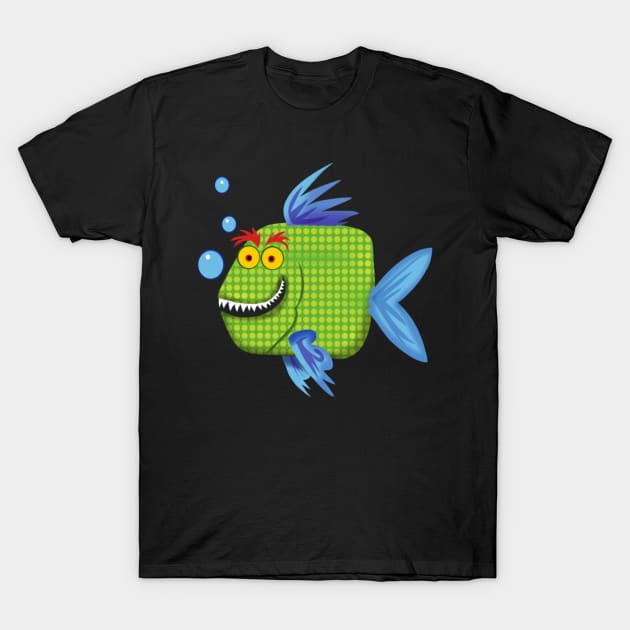 Freaky Fish T-Shirt by wolfmanjaq